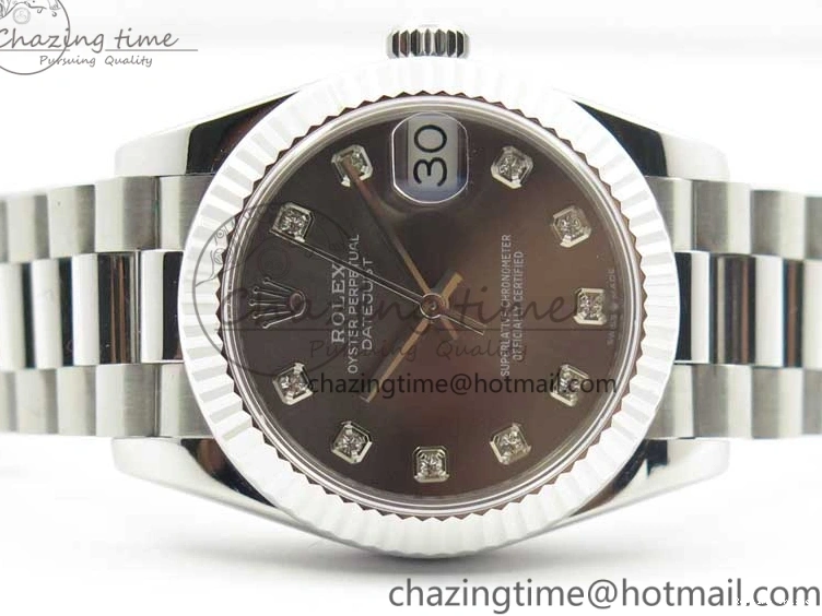 0416 Datejust 31mm 278275 SS BP Maker Best Edition Gray Crystals Markers Dial on SS President Bracelet SunProtective 3090